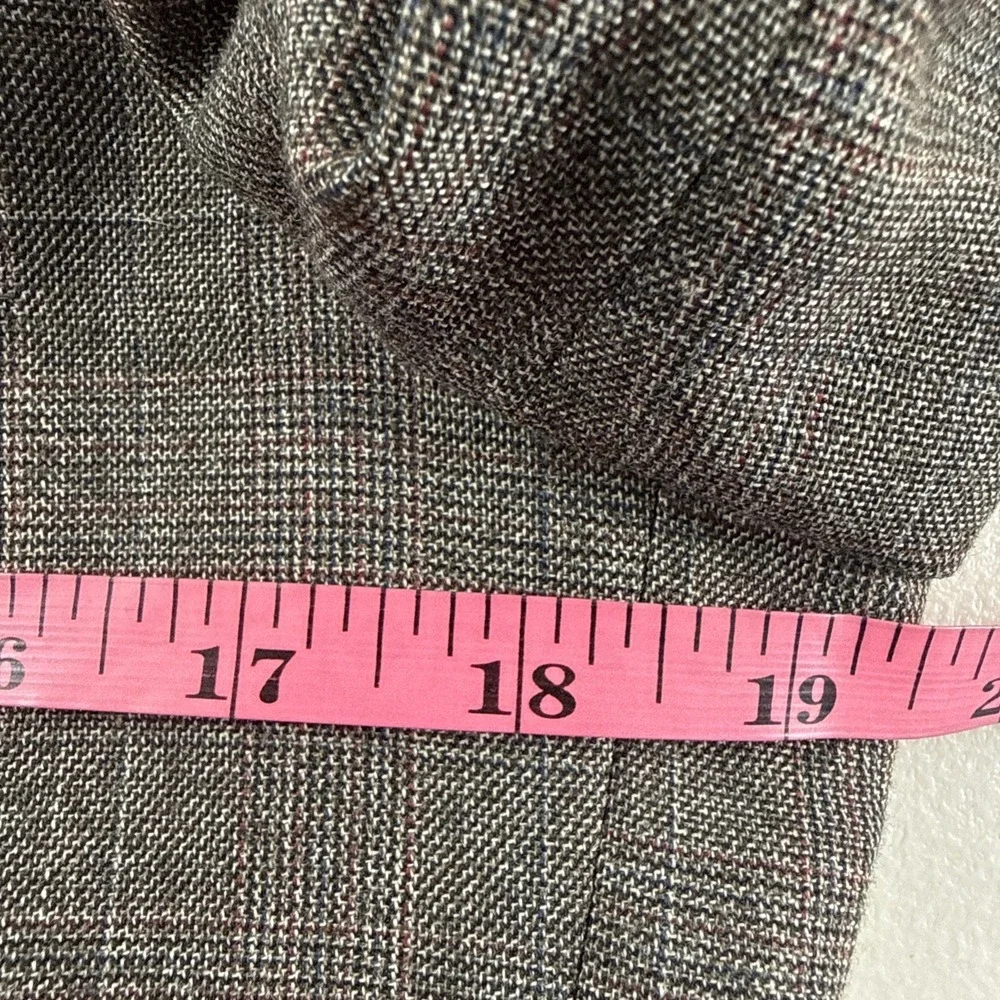 Egon Von Furstenberg Mens Plaid‎ Wool Blend Blazer Jacket Size 38L